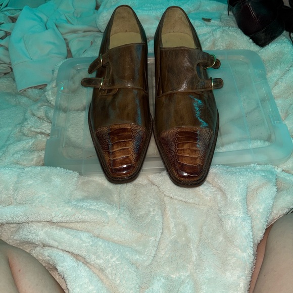 Vero Cuoio Tan Leather Oxfords - Picture 1 of 4